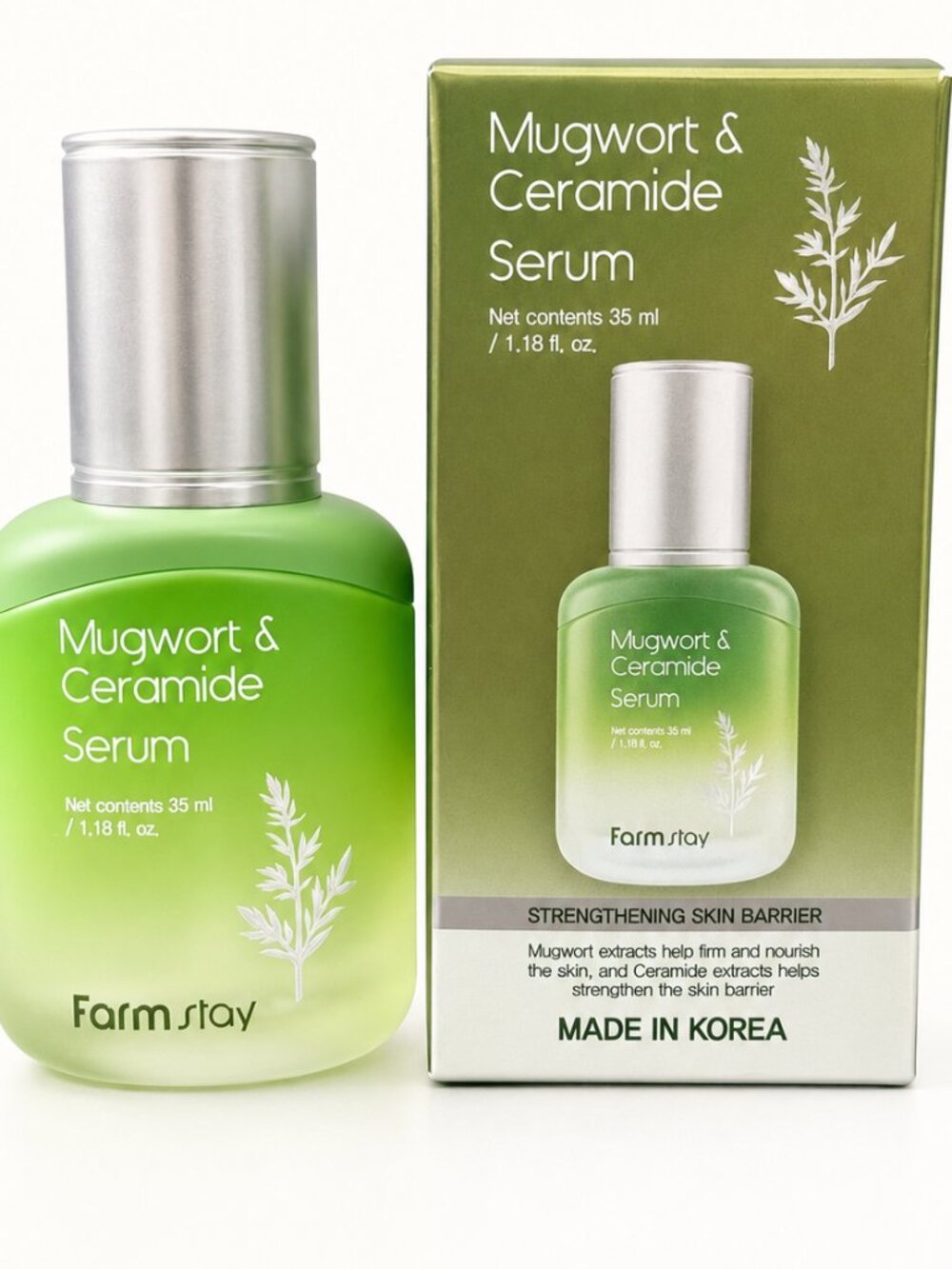 Farmstay Mugwort & Ceramide Serum 35ml NIB Exp. 05/21/2028 K-Beauty